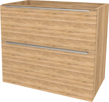 Mereo Mailo, koupelnová skříňka 81 cm, chrom madlo, Multidecor, Ořech Pacifik přírodní CN591SOPP2