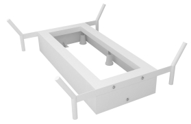 Polysan REDUTA konstrukce pro vanu 150x75cm, bílá mat 72830W