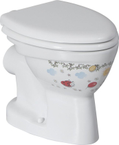 CREAVIT KID WC mísa kombi, zadní odpad, dekor CK310.11CB00E.FF00