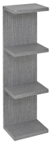 Sapho RIWA otevřená police 20x70x15cm, dub stříbrný RIW200-0011