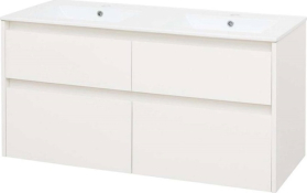 Mereo Opto, koupelnová skříňka s keramickým umyvadlem 121 cm, bílá CN913