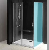 Gelco ONE sprchové dveře s pevnou částí 900 mm, čiré sklo GO4890