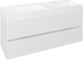 Sapho ODETTA umyvadlová skříňka 118x50x43, 5cm, bílá lesk DT120-3030