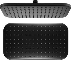 Aqualine Hlavová sprcha, 200x350mm, ABS/černá mat SC296