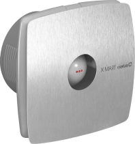 Cata X-MART 12H koupelnový ventilátor axiální s automatem, 20W, potrubí 120mm, nerez mat 01054000