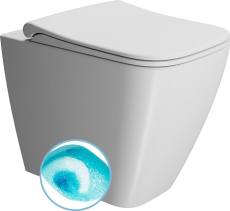 GSI NUBES WC mísa stojící, Swirlflush, 35x52cm, spodní/zadní odpad, bílá dual-mat 961009
