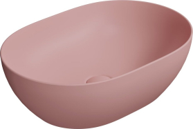 GSI PURA keramické umyvadlo na desku, 50x35cm, blush mat 886024