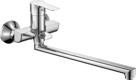 Bruckner BARON nástěnná umyvadlová/vanová baterie, rozteč 100mm, chrom 612.035.1