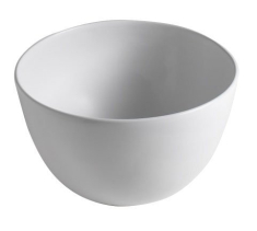 Sapho DOME keramické umyvadlo na desku vysoké, Ø 45, 5cm, bílá WH030