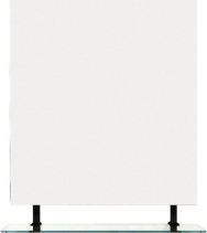 Sapho WEGA zrcadlo s policí 80x80cm, černá mat 60092-8B