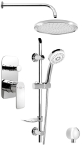 Aqualine DAPHNE podomítkový sprchový set s pákovou baterií, 2 výstupy, chrom DH944