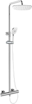 Mereo Termostatická sprchová baterie s  talířovou hranatou sprchou, bílá CB60104TSJ