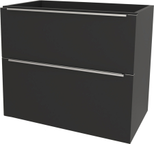 Mereo Mailo, koupelnová skříňka 81 cm, chrom madlo, Multidecor, Černá Supermat CN591SCIPM