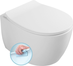 Isvea SENTIMENTI závěsná WC mísa, Rimless, 36x51cm, bílá 10AR02012