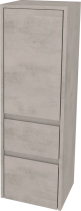 Mereo Opto koupelnová skříňka vysoká 125 cm, levé otevírání, Multidecor, Chromix stříbrný CN995LACST