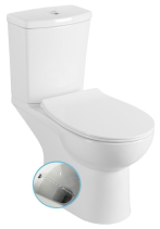 Sapho KAIRO CLEANWASH WC kombi s bidet. sprškou, zadní odpad, bílá PC106