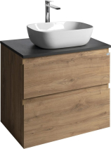Aqualine ALTAIR skříňka s deskou 68 cm, dub emporio/antracit břidlice AI370-02