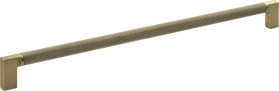 Sapho Kovová úchytka vroubkovaná, 334/320mm, starozlatá 12464