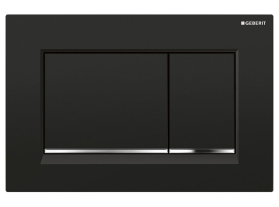 Geberit GEBERIT SIGMA30 ovládací tlačítko, černá lesk/chrom lesk 115.883.KM.1