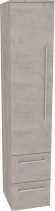 Mereo Bino, koupelnová skříňka vysoká 163 cm, levá, Multidecor, Chromix stříbrný CN697ACST