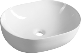 Aqualine Keramické umyvadlo na desku 49x36 cm, bílá CA490