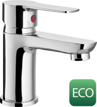 Bruckner BARON ECO 6 l/min, stojánková umyvadlová baterie bez výpusti, chrom 612.002.12