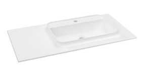 Sapho BRAHEA umyvadlo 101x51, 5cm (20+80cm), pravé, bílá mat BL101-80R