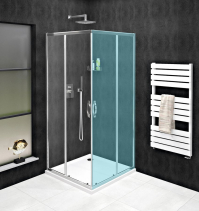 Gelco SIGMA SIMPLY sprchové dveře posuvné pro rohový vstup 900 mm, čiré sklo GS2190