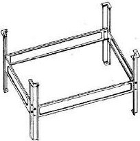 SMAVIT Podpěrná konstrukce k vanám V105x65 a V105x70 PIED 105