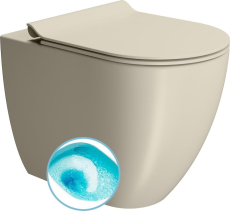 GSI PURA WC mísa stojící, Swirlflush, 36x55cm, spodní/zadní odpad, creta dual-mat 880308