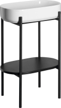 Sapho PUNO podstavec s umyvadlem 550x860x360mm, černá SKA570-2-01