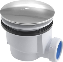Aqualine Vaničkový sifon, průměr 90mm, DN40, krytka ABS/chrom PF408
