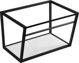 Sapho SKA konzole s policí 600x400x460mm, černá mat SKA101