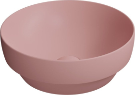 GSI PURA keramické umyvadlo na desku, průměr 40cm, blush mat 884624