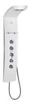 Polysan LUK termostatický sprchový panel 250x1300mm, bílá 80312