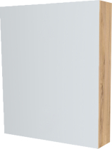 Mereo Koupelnová skříňka zrcadlová 60 cm, galerka, 1x dvířka levá, Multidecor, Ořech Pacifik přírodní CN798G61OPP2