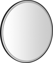Sapho KADRIS kulaté zrcadlo s LED osvětlením ø 80cm, černá mat KD080
