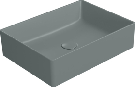 GSI KUBE X keramické umyvadlo na desku, 50x37cm, agave mat 942904