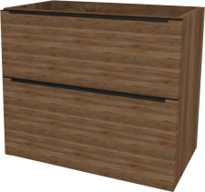 Mereo Mailo, koupelnová skříňka 81 cm, černé madlo, Multidecor, Ořech Pacifik tabákový CN591SBOPT2