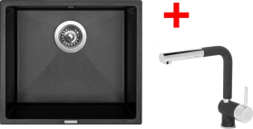 Granitový dřez Sinks FRAME 457 Metalblack + Mix 3 P GR G8074