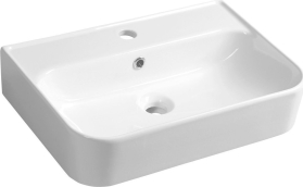 Isvea SISTEMA U keramické umyvadlo 55x38cm, bílá 10PL53055