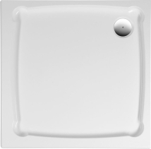 Gelco DIONA sprchová vanička z litého mramoru, čtverec 90x90x7, 5cm, bílá GD009