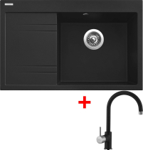 Granitový dřez Sinks RIM 780 P Metalblack + Vitalia GR G6074