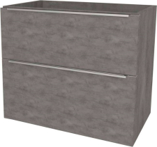 Mereo Mailo, koupelnová skříňka 81 cm, chrom madlo, Multidecor, Beton tmavě šedý CN591SBET2