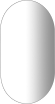 Aqualine Zrcadlo s broušenou hranou oválné 50x85cm, CU free 22504