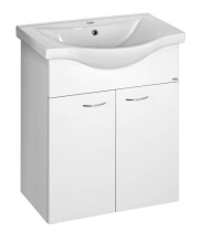 Aqualine KERAMIA FRESH umyvadlová skříňka 60, 6x74x34 cm, bílá 50063A