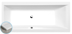 Polysan CLEO SLIM obdélníková vana 170x75x48cm, bílá 94611S