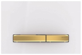 Geberit GEBERIT SIGMA50 ovládací tlačítko, bílá/mosaz 115.672.11.2