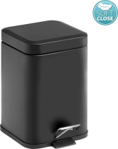 Gedy ARGENTA odpadkový koš 3l, Soft Close, černá mat 220914