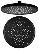 Sapho Hlavová sprcha, průměr 220mm, silikon trysky, ABS/černá mat SK852B